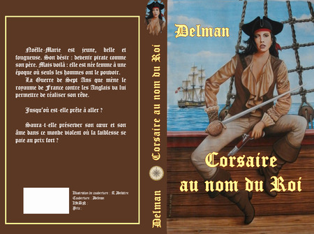 Illustration de la couverture du livre "Corsaire au nom du Roi" de Delman