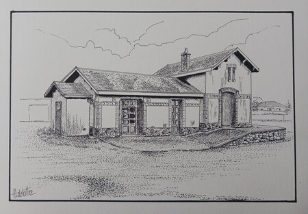 Mus&eacute;e de la petite gare - 30x20 - Encre