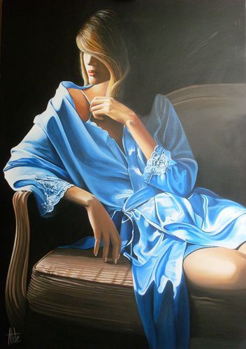 Le kimono bleu 64 x 90