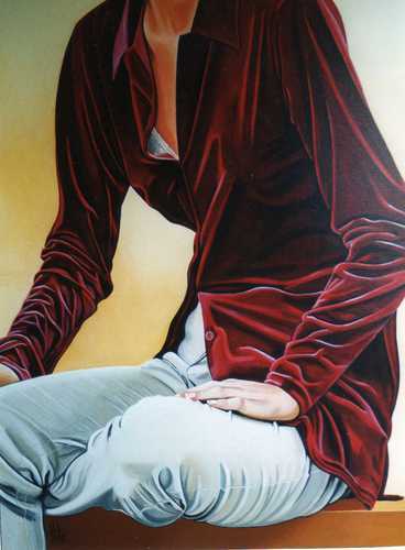 La chemise rouge 80 x 100