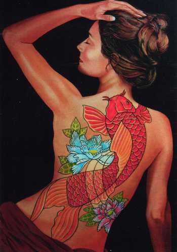 La femme tatou&eacute;e 60 x 80