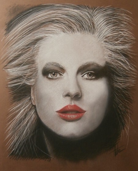 Myst&eacute;rieuse - Crayon pastel 50 x 70