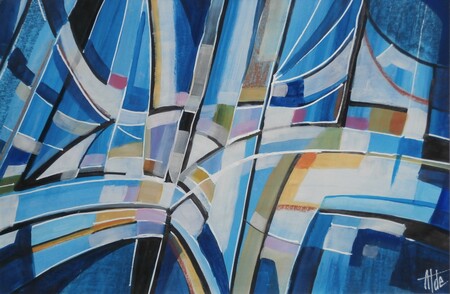 Sans titre 50x70 (Acrylique sur papier)
