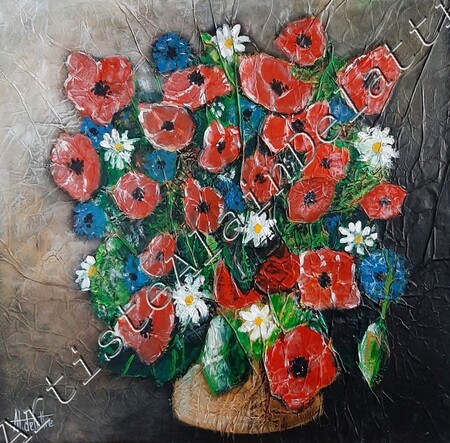 Bouquet d'&eacute;t&eacute; - 52x52